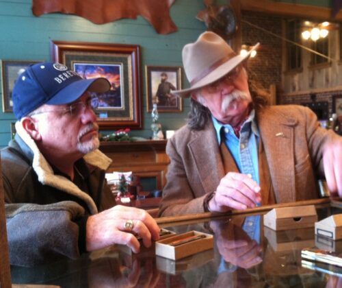 8_Dave Ramsey and Colonel shop Knives