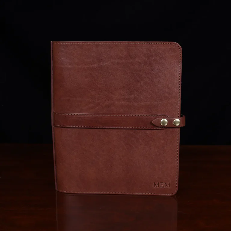 Leather 3 Ring Binder No. 19 - Best Usa Made Portfolio 