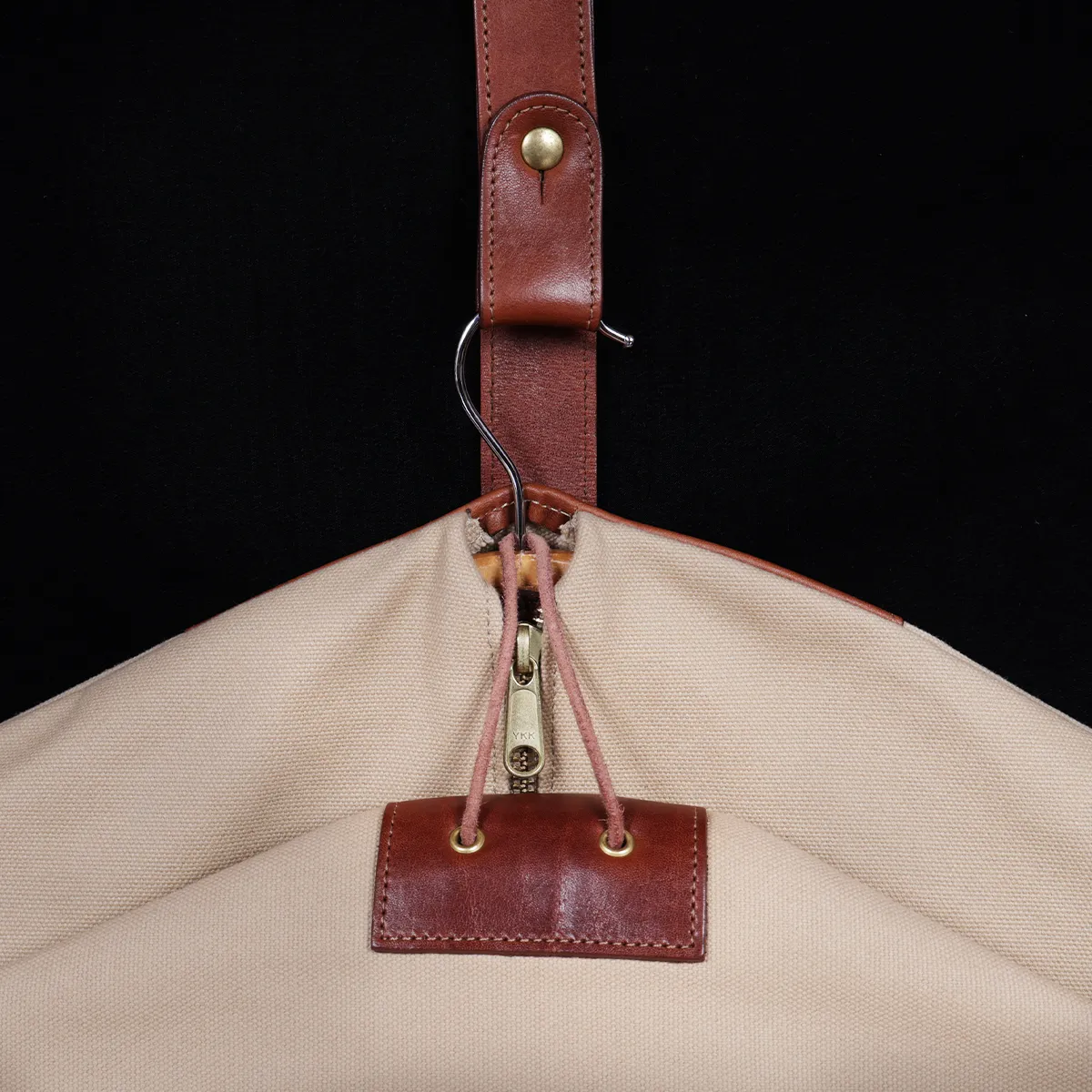 The Garment Bag  Waxed Canvas & Leather Suit Bag 