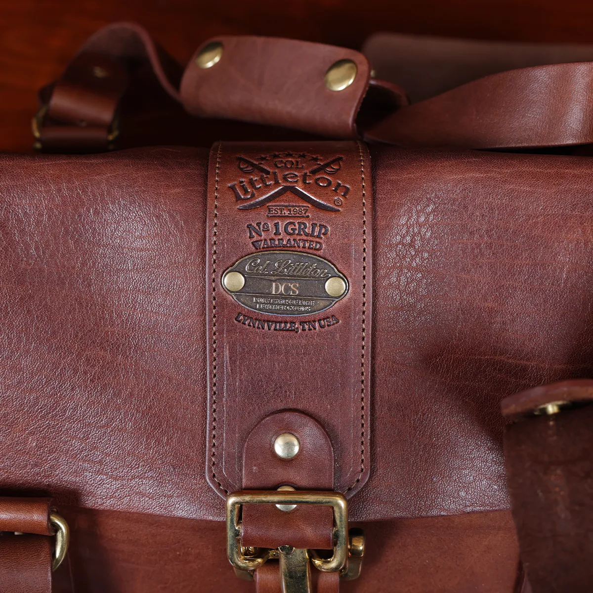Vintage Leather Travel Bag Luggage Case