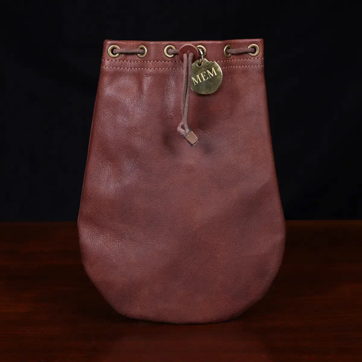 Pouch leather handbag
