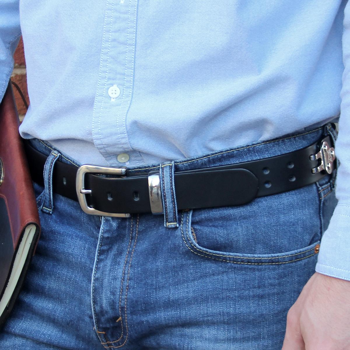 Colonel Littleton Men's Adjustable Leather Belt