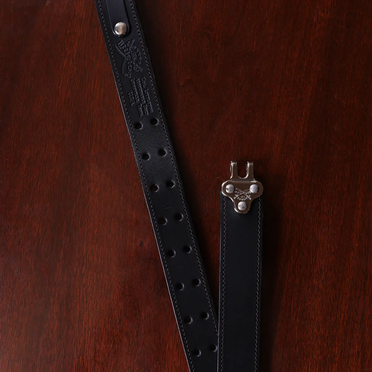 No. 5 Leather Cinch Belt - Italian Bridle Leather - Brown Leather with Brass, Large - Fits Sizes 34 - 42
