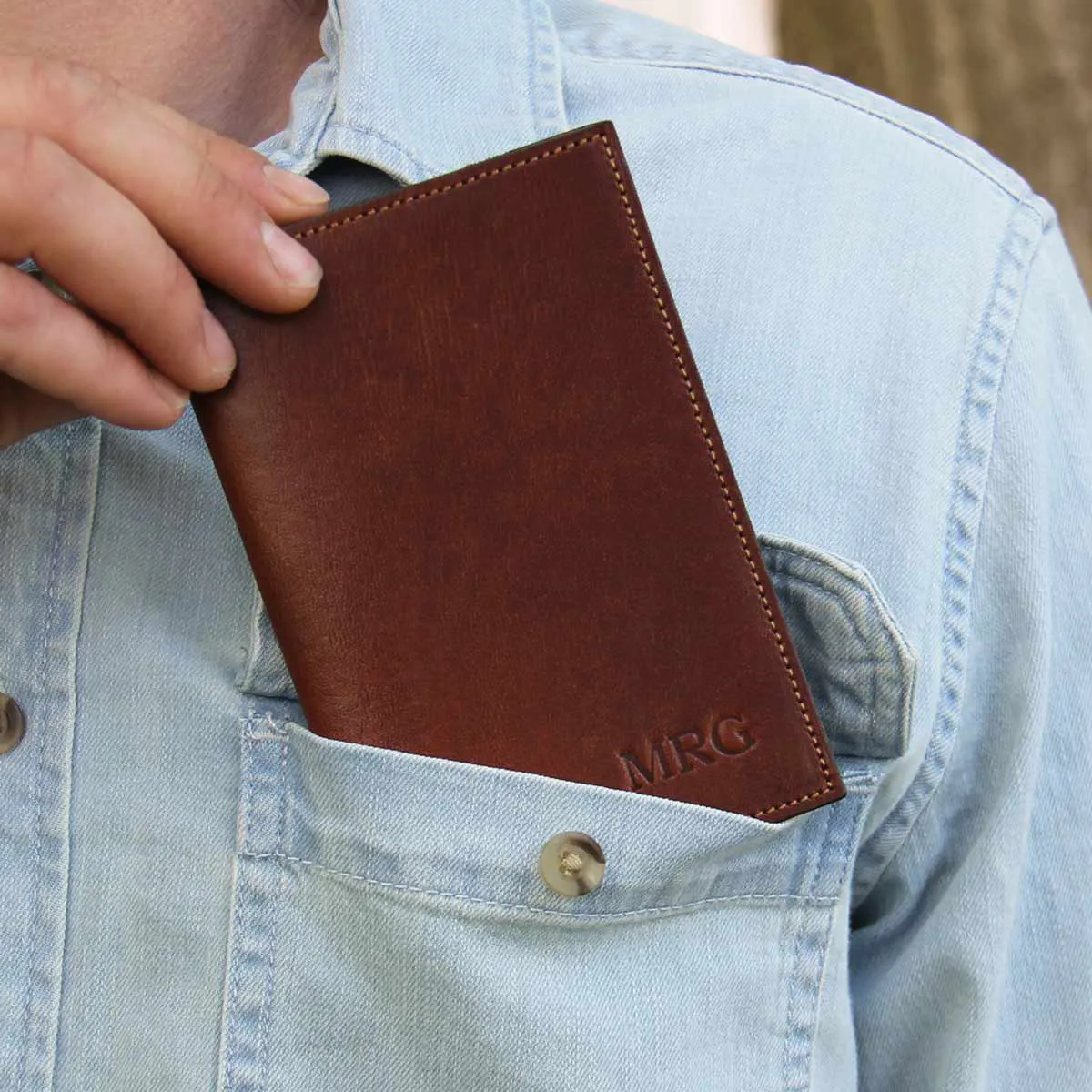 Genuine Full Grain Leather Passport Cover Field Notes Cover Wallet, Gift  for Traveler, Passport Case, Gift for Him or her, Gift for Couple Unique