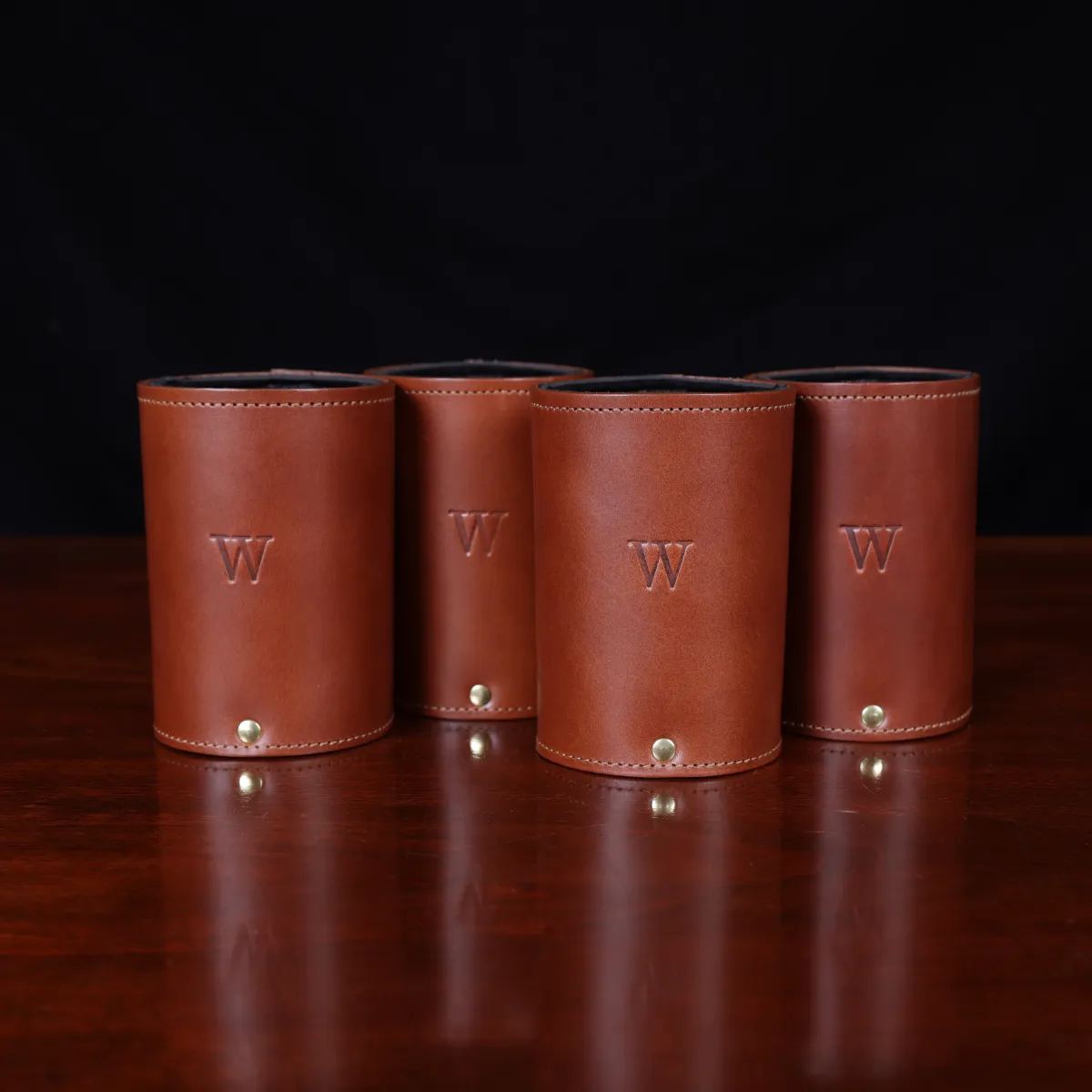 Hometown Love Leather Can Holder