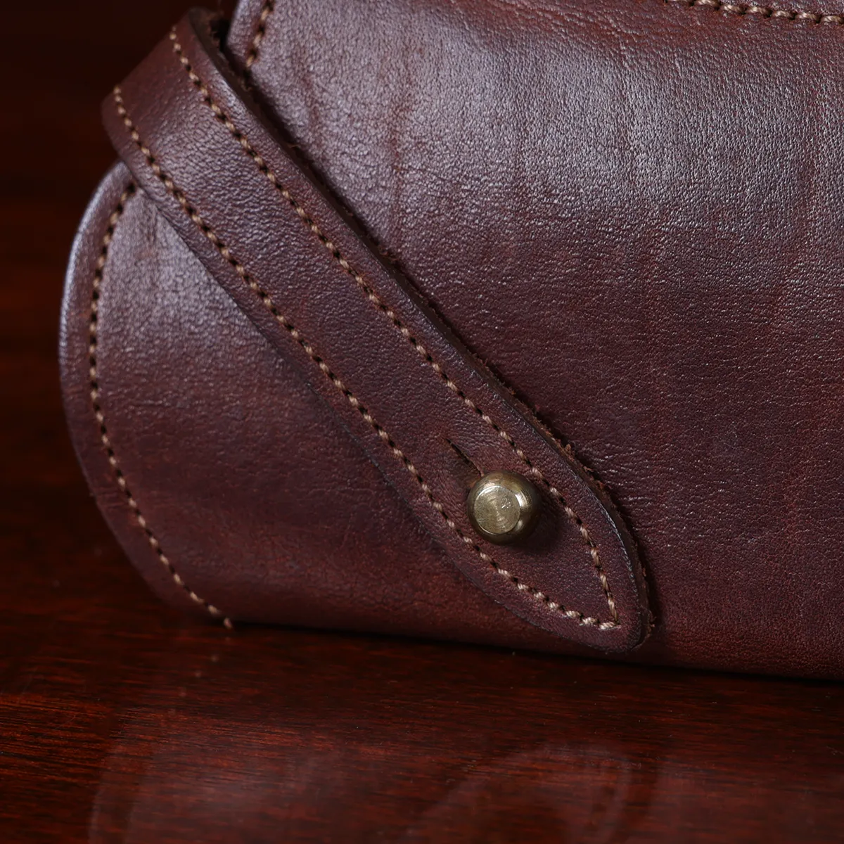 Handcrafted Leather Eyeglass Case - Cool Companion in Brown