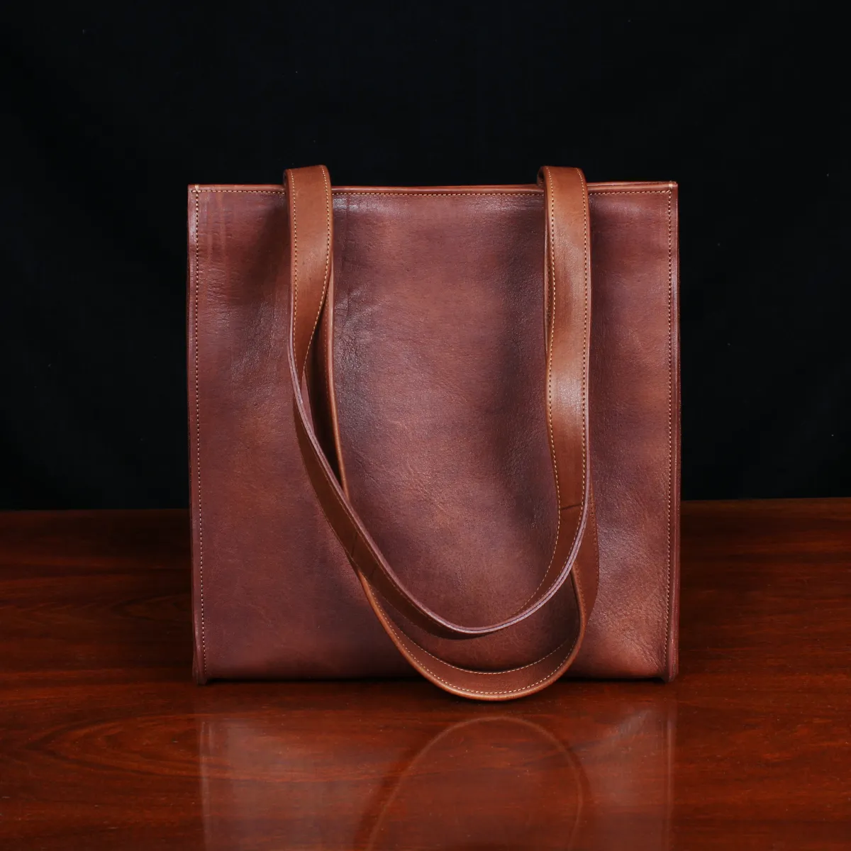 No. 9b Leather Tote in Vintage Brown