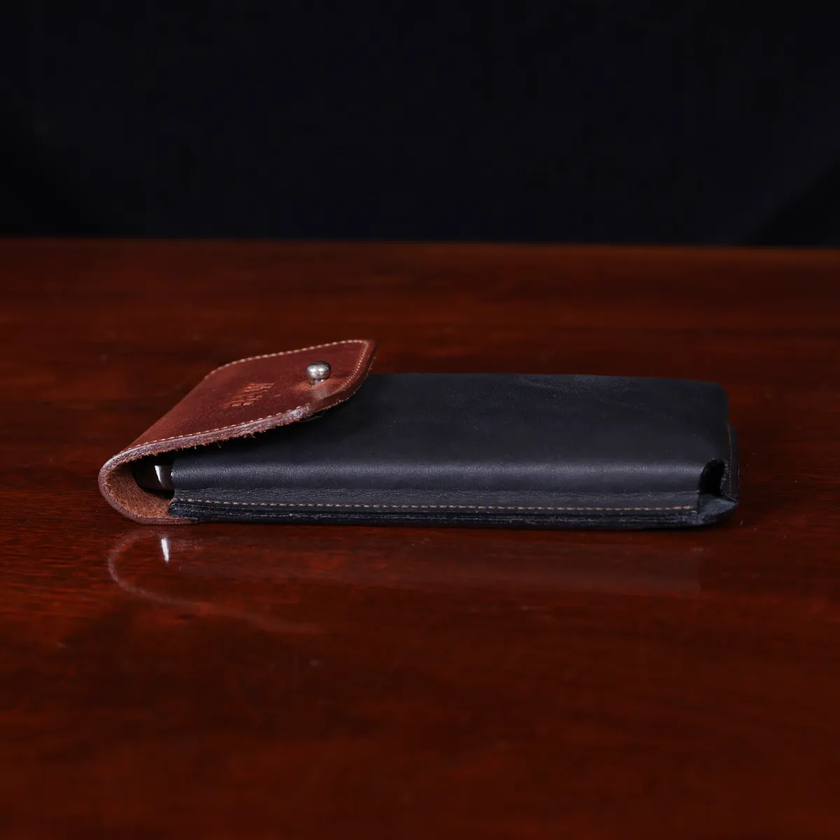 Leather cell phone holder