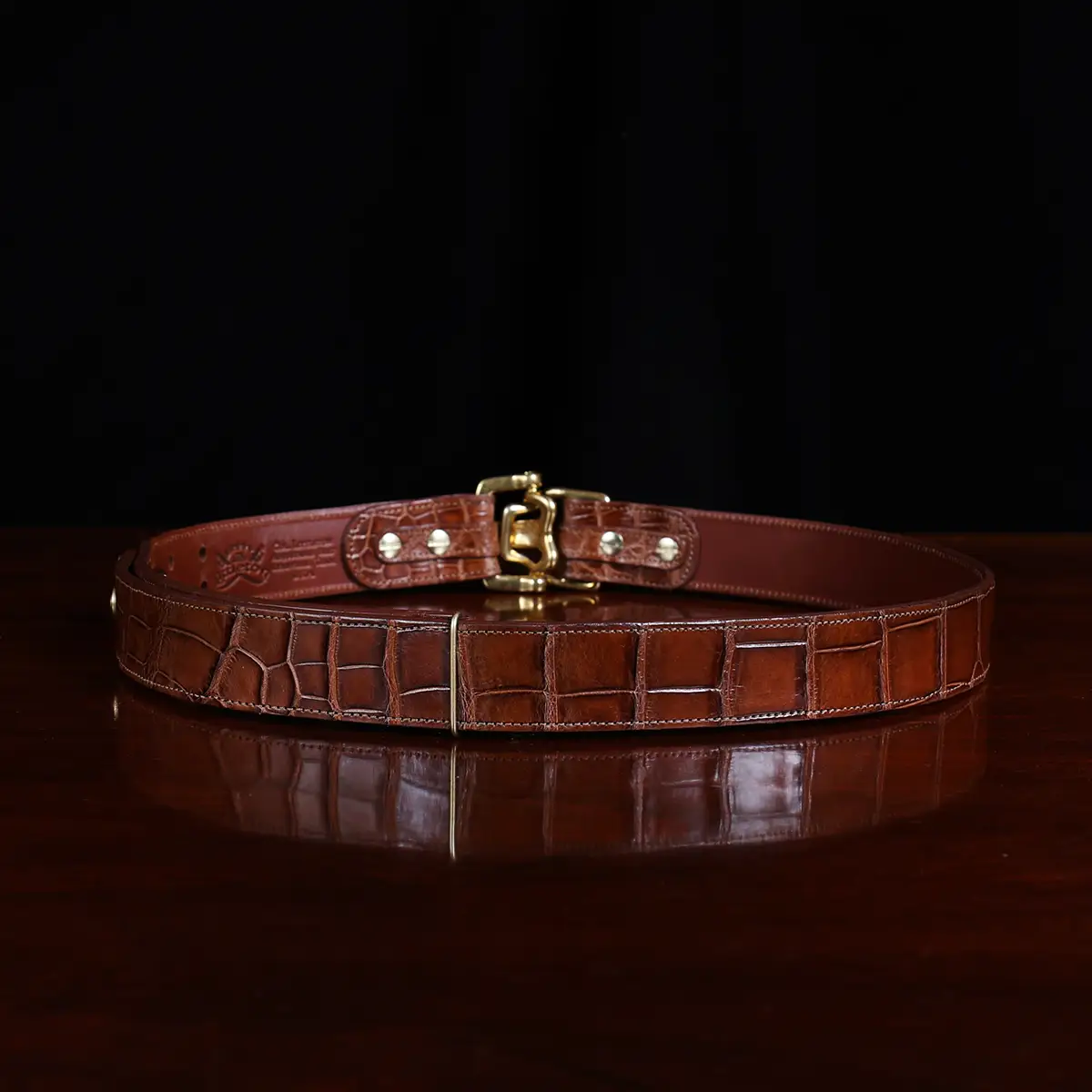 Luxury American Alligator Cinch Belt, USA Made