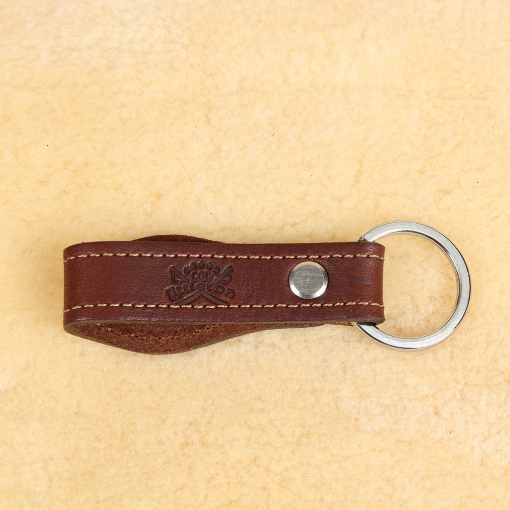 Leather Personalized Key Ring No. 6 | USA Made | Col Littleton