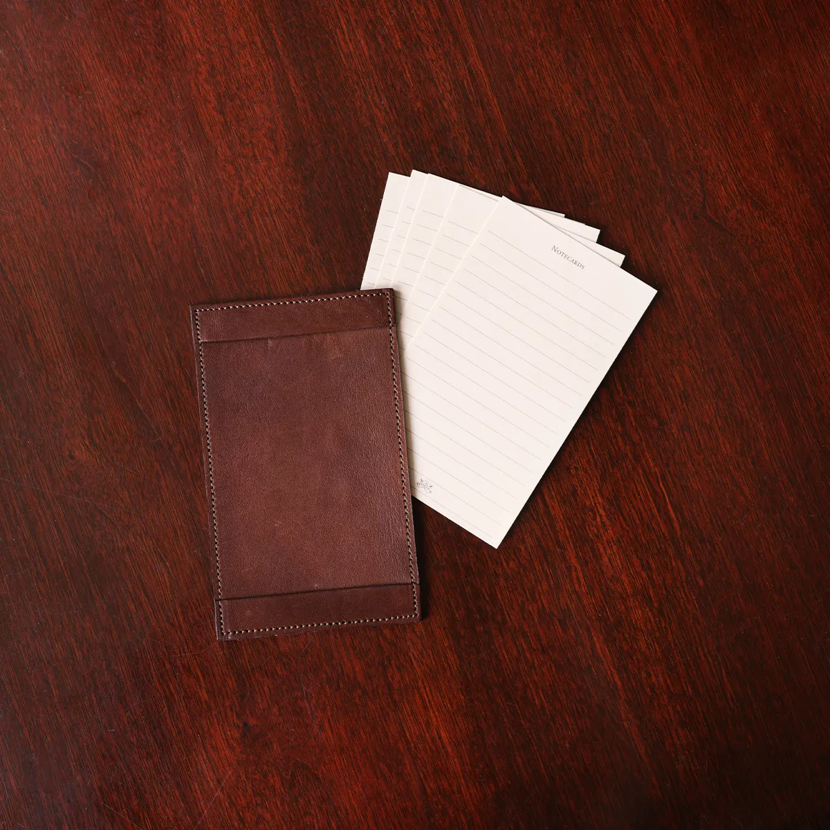 Grain Leather Card Holder in light-blue-silver-hw