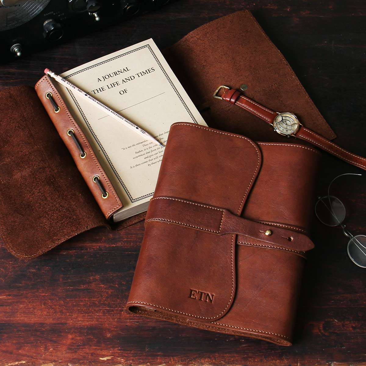 Personalized Notebook Journal Leather Notebook Leather Bound