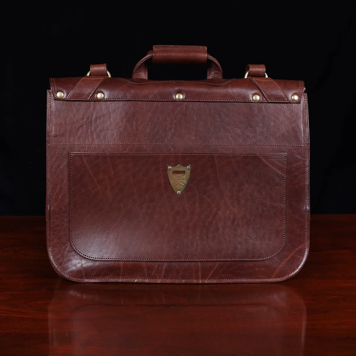 Handmade leather briefcase and leather laptop bag - Cooper Satchel