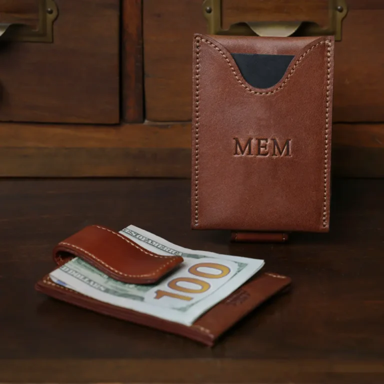 Money Clip Wallet, Colombian Leather