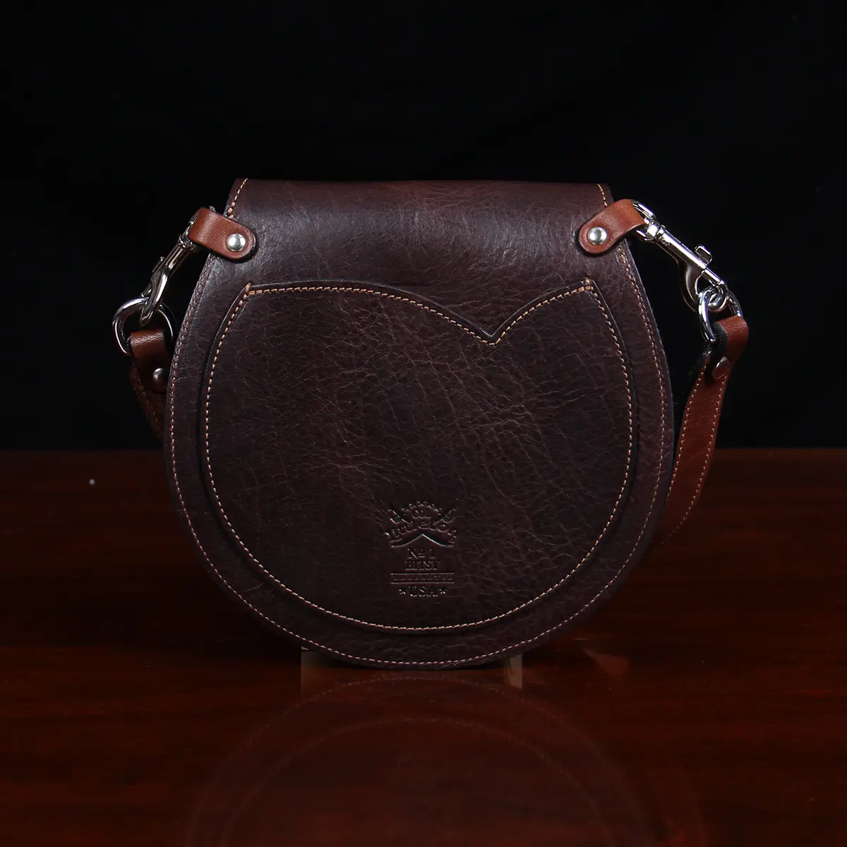 Black Leather Convertible Flap Crossbody Belt Bag Retro Handbags
