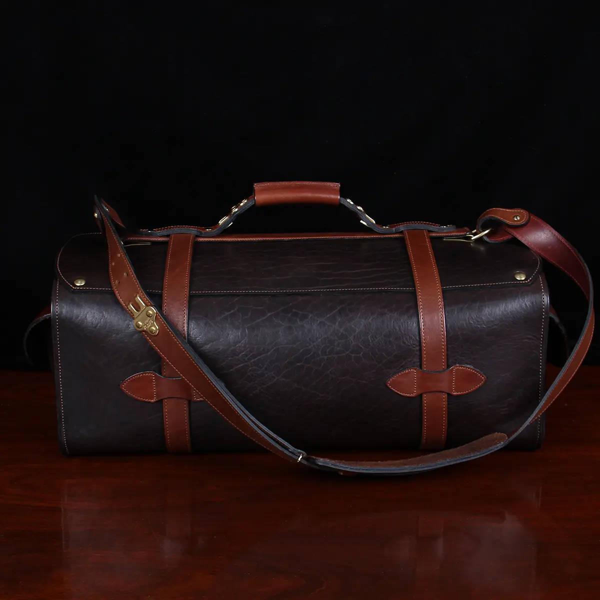 Buffalo Leather Duffle Bag by Vintage Gentlemen