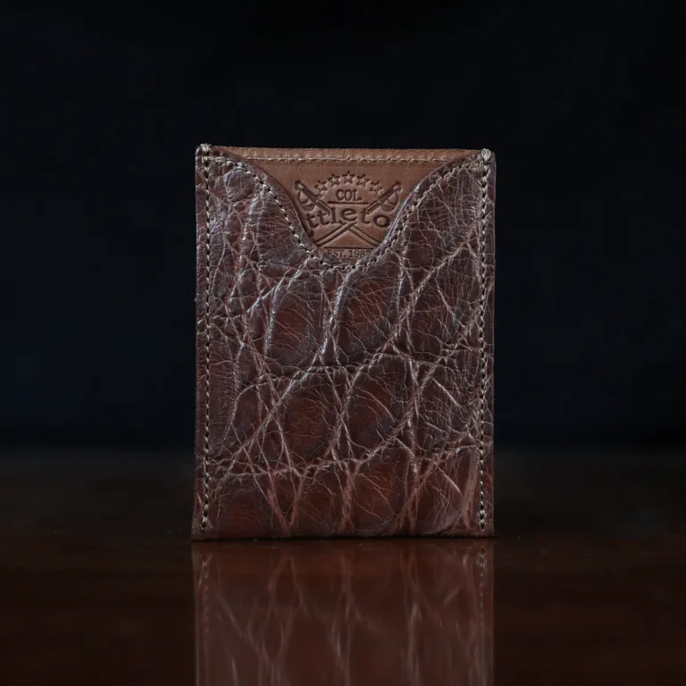 no 4 cardcase wallet in alligator - id 003 - front view