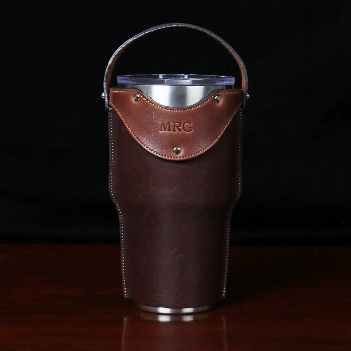 CUSTOM Cup Leather Sleeve Wrap 30 & 40 Oz Cup Sleeve Leather Tumbler Sleeve  Cup NOT Included 