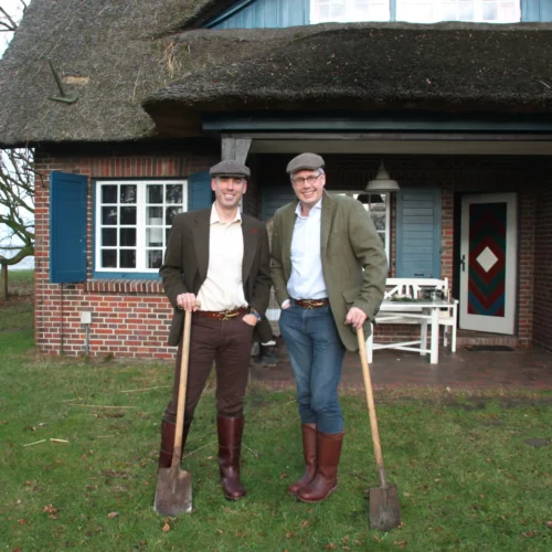 Cousins in Germany wearing Cinch Belts