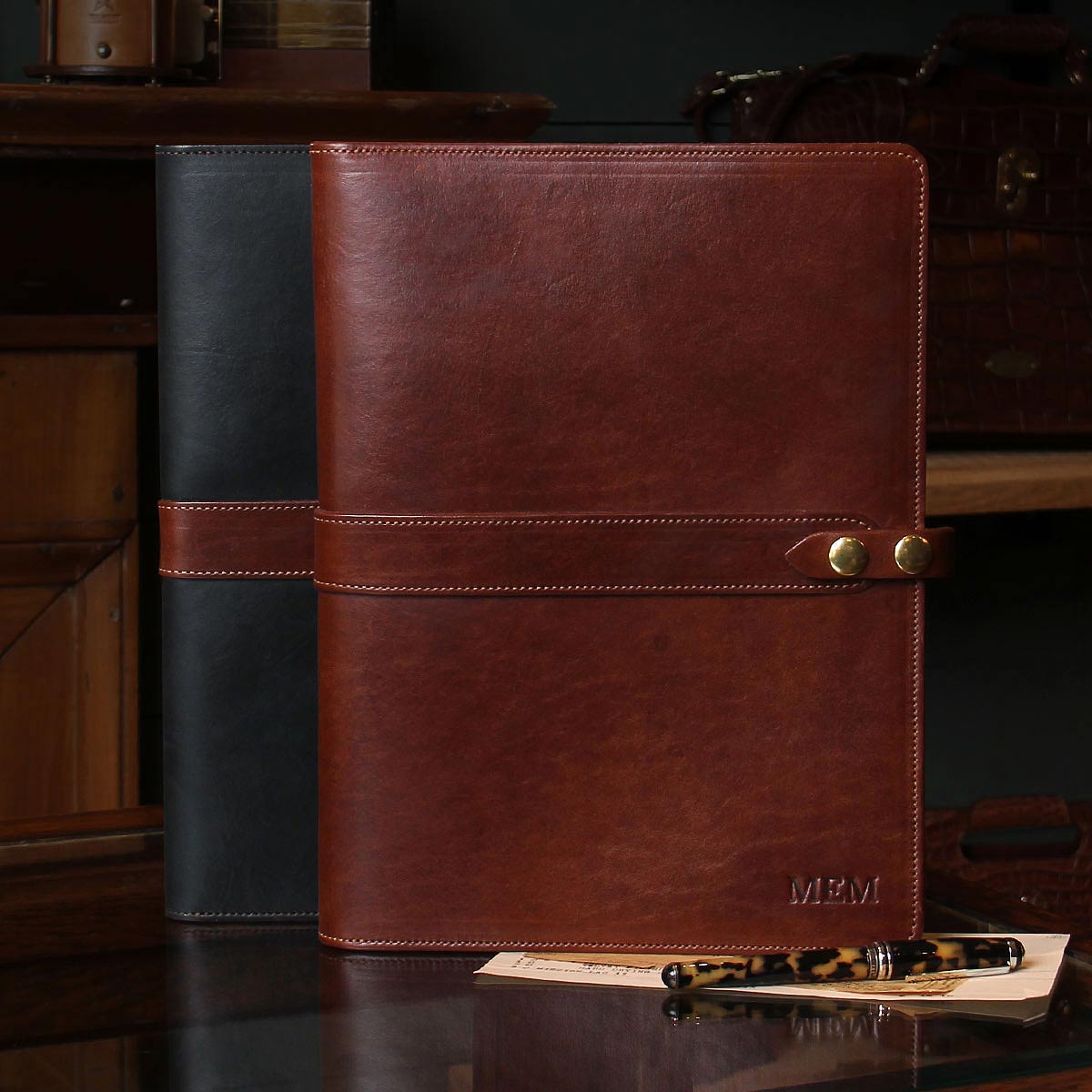Leather Pocket Folio, Wallet, Made in USA