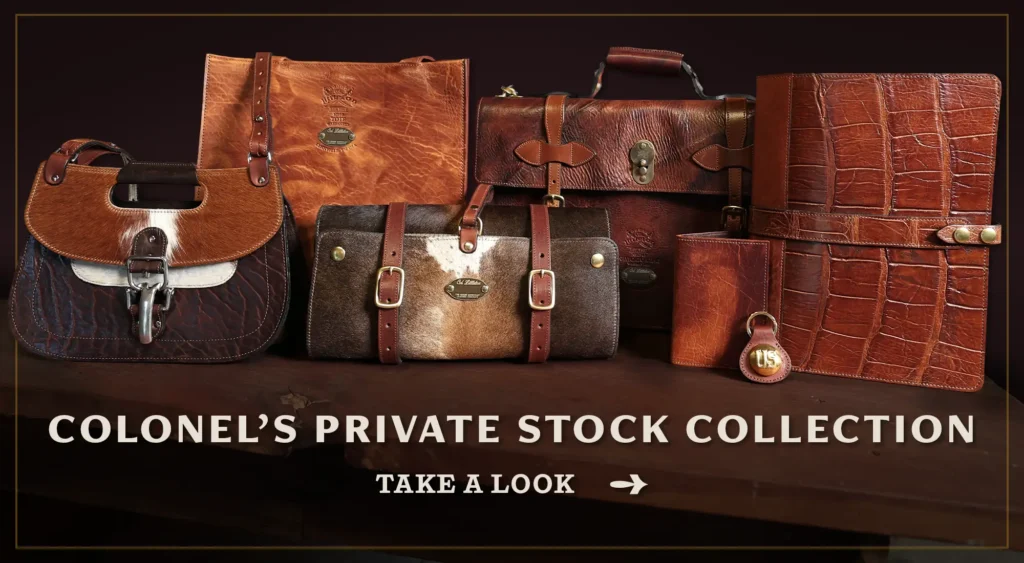 a group of colonel's private stock collection pieces