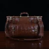 No. 3 Grip Travel Bag in Vintage American Alligator - Serial Number 015 - back view