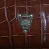 No. 3 Grip Travel Bag in Vintage American Alligator - Serial Number 015 - pommel view