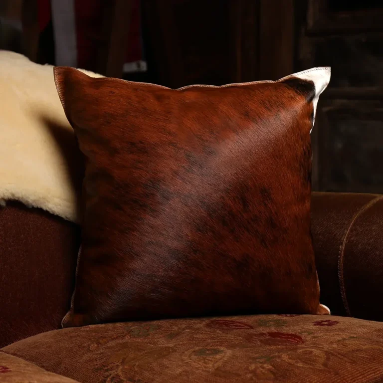 front of hair on leather pillow sitting in wood chair - id 002