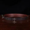 No. 5 Cinch Belt in Brown Leather with Stainless - side view