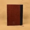 leather composition journal with rugged leather