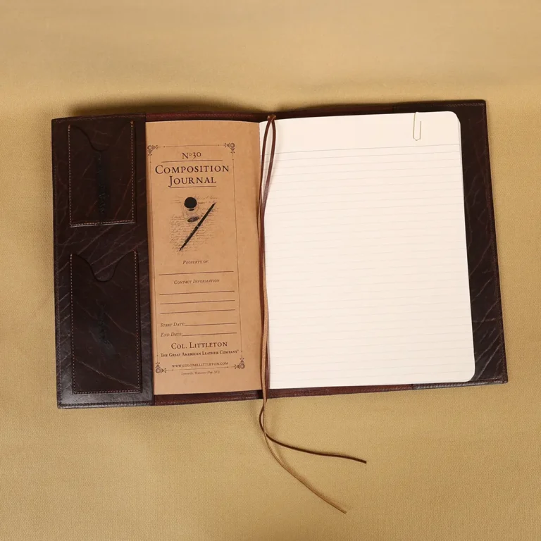 colonel's private stock no 30 branded journal - open view