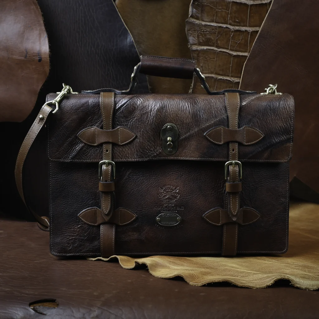 1943 Navigator Briefcase - front view - colonels private stock collection