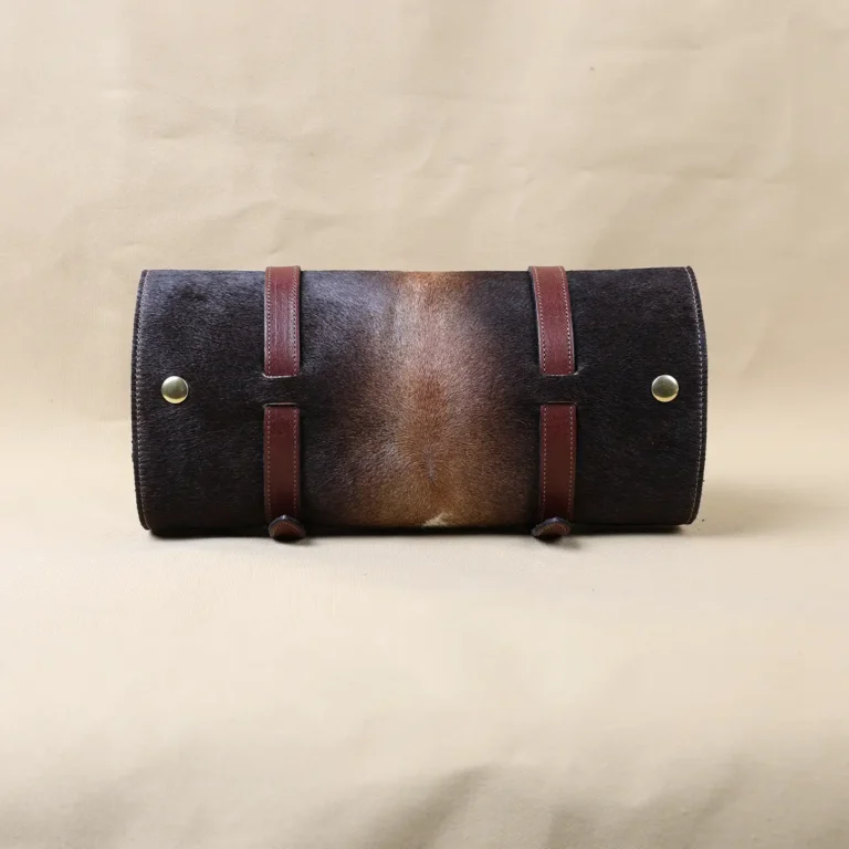 No. 2 Shave Dopp Kit with No. 8 Khaki Cotton Canvas Lining - front view - Colonels private stock