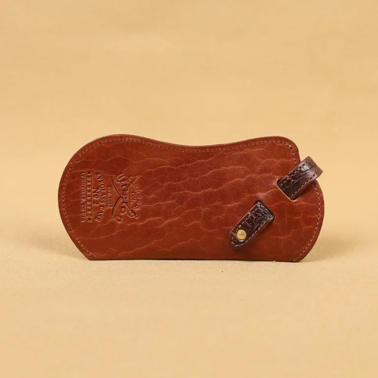 colonel's private stock leather eye glass case