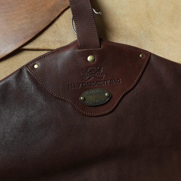 Colonel Littleton Leather Garment Bag in American Buffalo