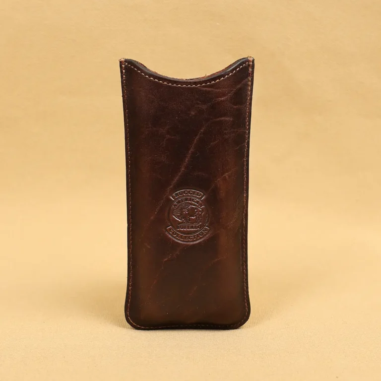 leather cigar case with alligator trim and american buffalo