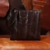 rugged leather tote bag with american steerhide